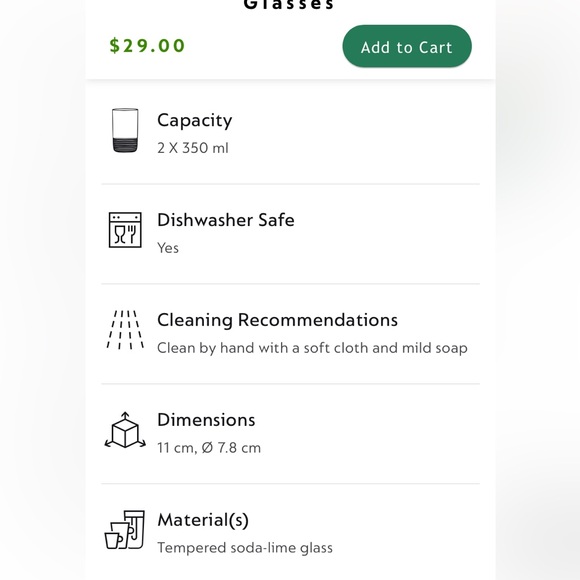 4 Nespresso Barista Small Glass 350ml/ 12oz - Picture 2 of 7